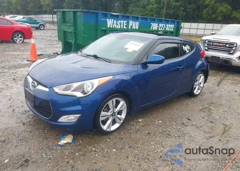 2017 Hyundai Veloster Value Edition from USA, damaged, VIN KMHTC6AD9HU324816
